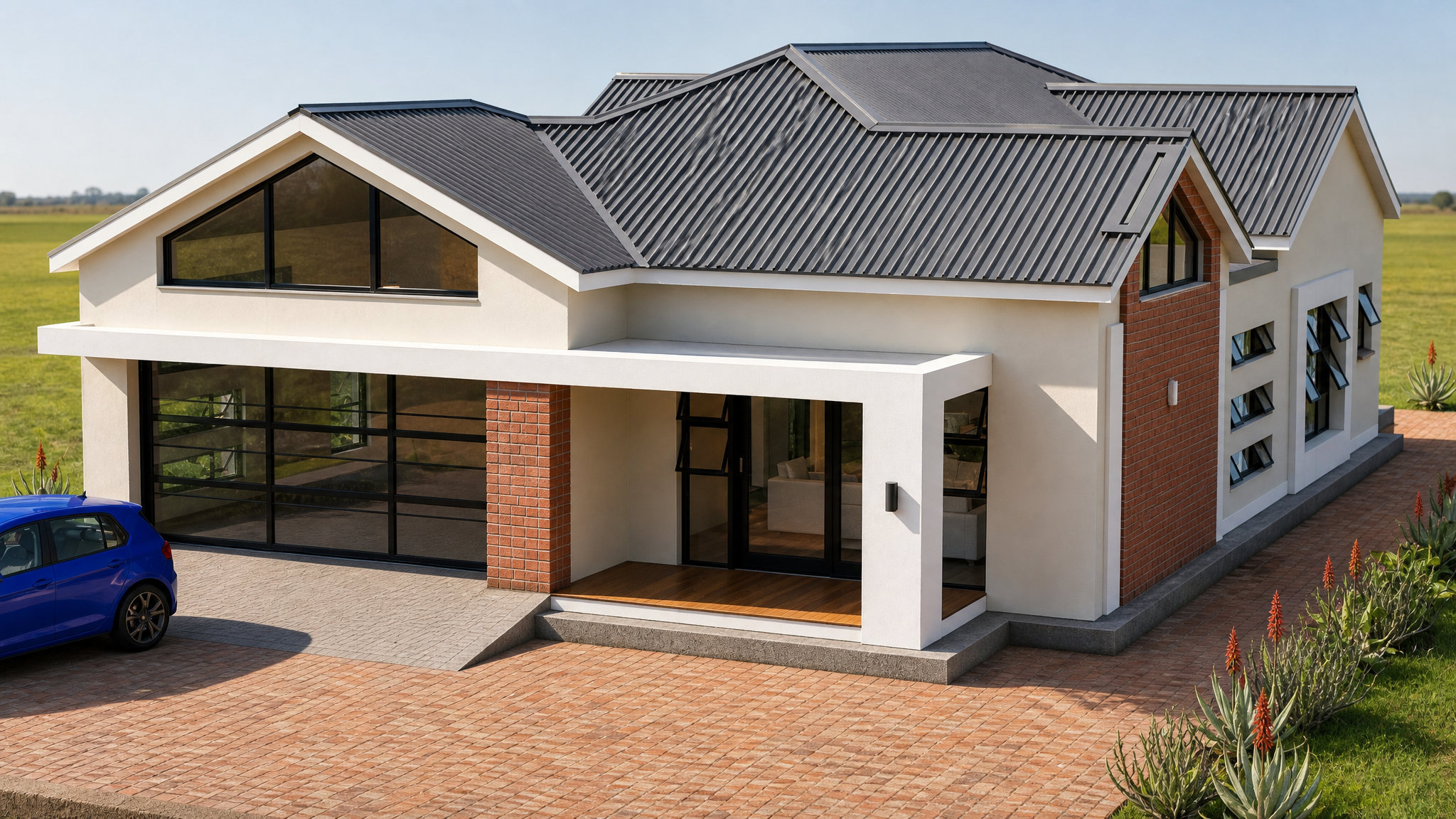 3 BEDROOM FARM HOUSE — Farm House house plan exterior