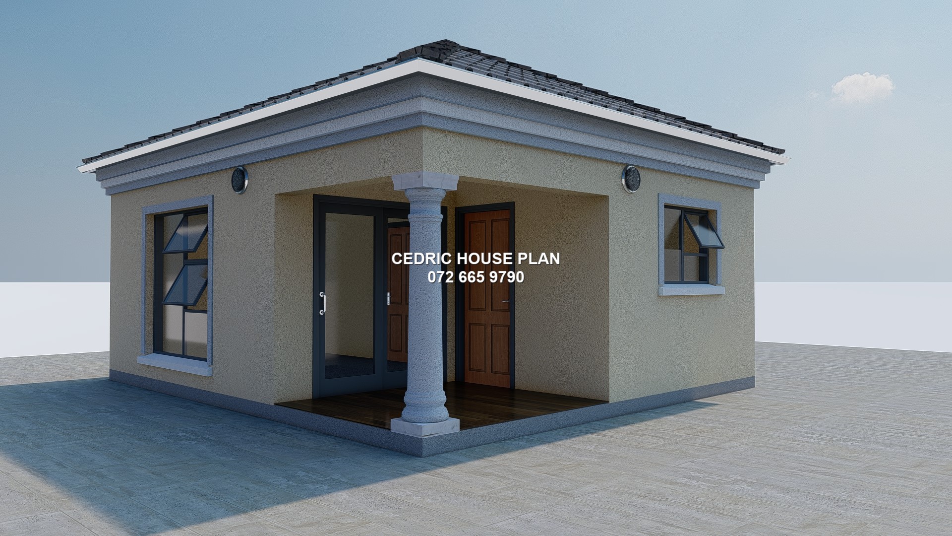 1 bedroom — Tuscan(Scotch Roof), Rentals, Cottage, Backrooms house plan exterior
